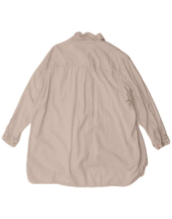 Damska sukienka oversize Zara UK 16, duża, biała