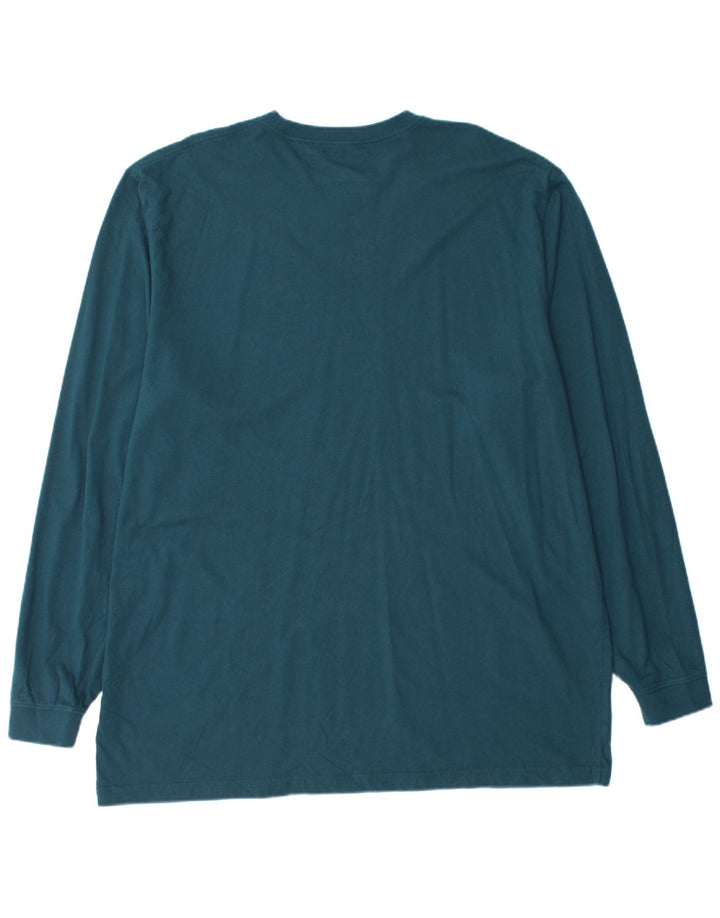 L.L.BEAN Męski wysoki top z długim rękawem XL, zielony, bawełniany