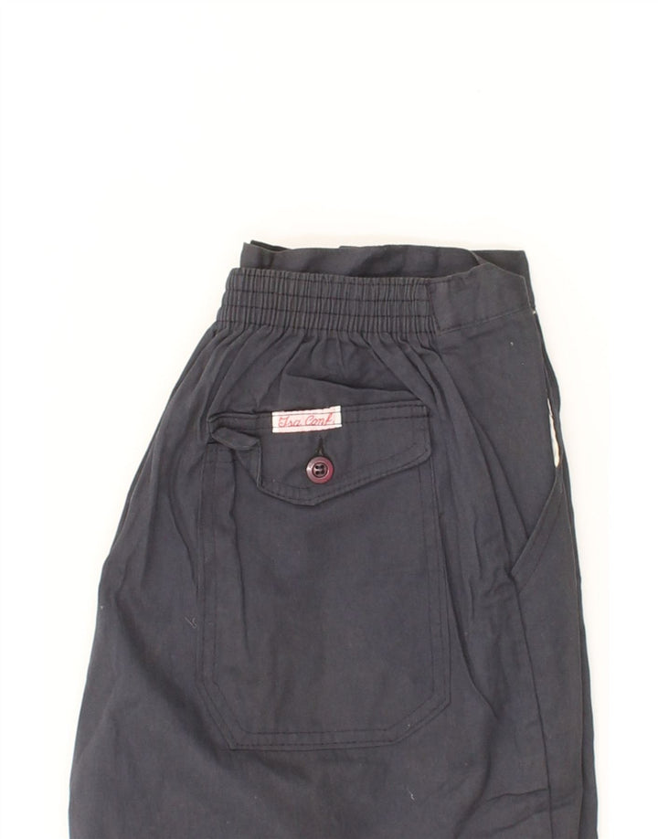 VINTAGE Womens Chino Shorts W28 Medium Navy Blue Cotton Vintage Vintage and Second-Hand Vintage from Messina Hembry 