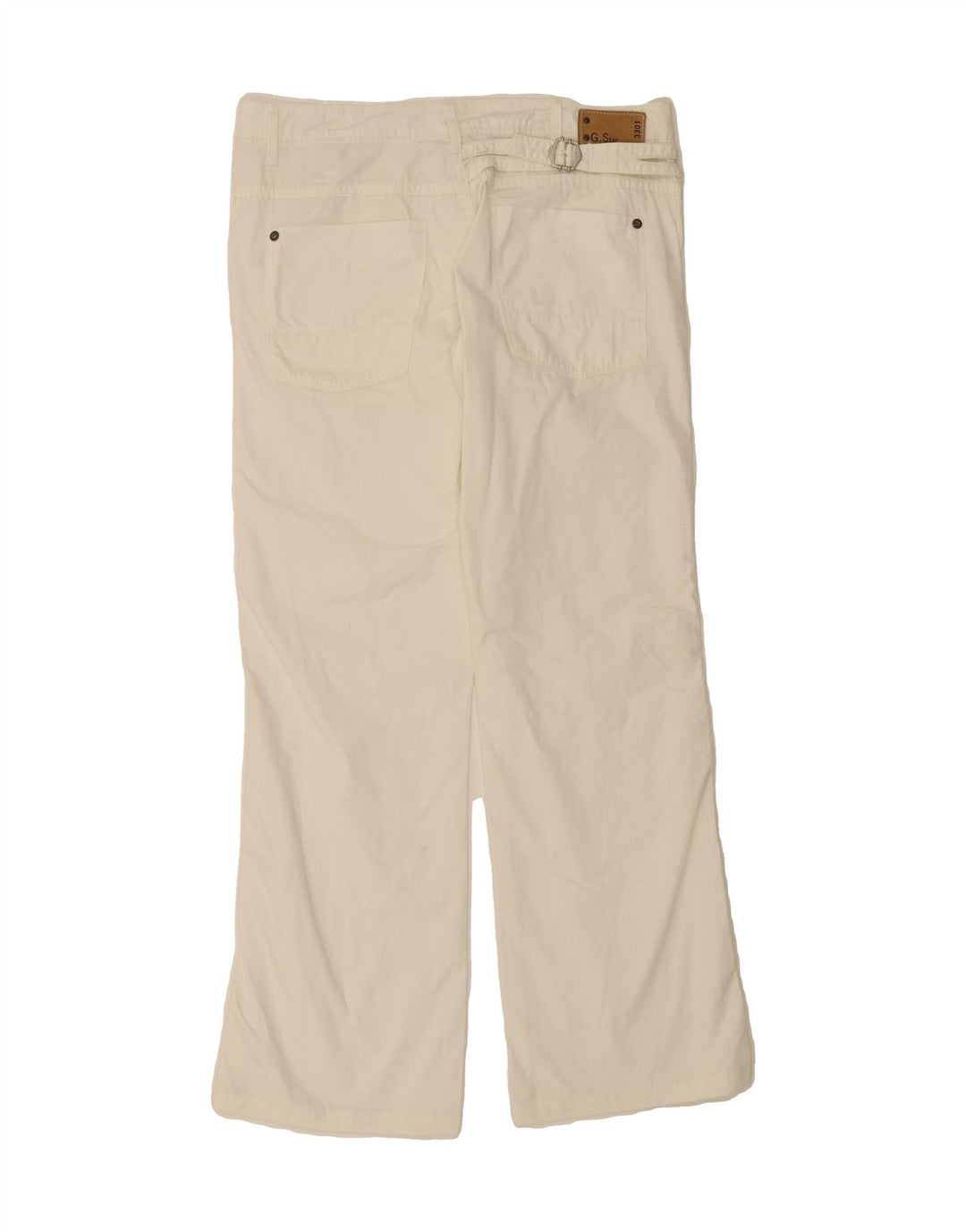 G-STAR Womens Bootcut Chino Trousers W30 L30 White Cotton Vintage G-Star and Second-Hand G-Star from Messina Hembry 
