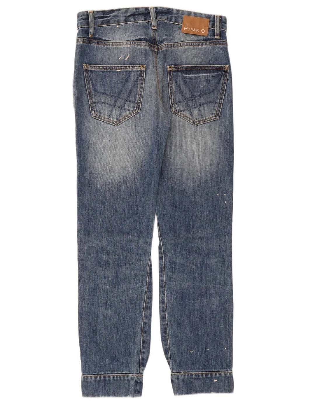 PINKO Womens Cropped Jeans W25 L27 Blue Cotton