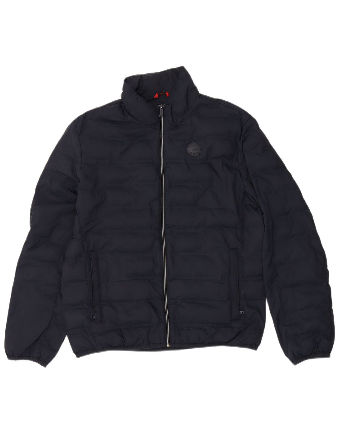 MICHAEL KORS Mens Padded Jacket UK 38 Medium Navy Blue Polyester