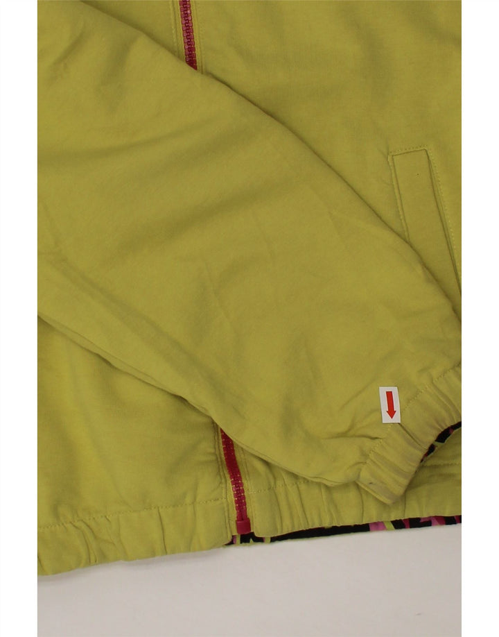 Dwustronna kurtka dziewczęca z kapturem i grafiką VINTAGE 11-12 lat, różowa, bawełniana