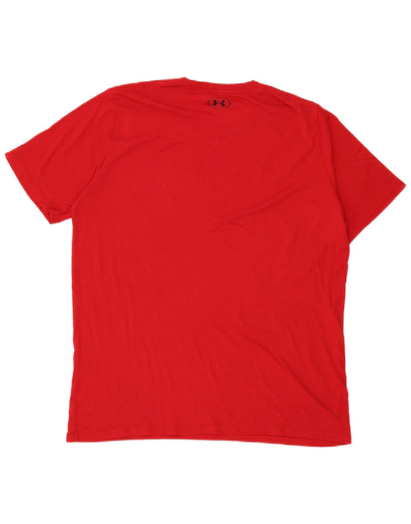 Męski T-shirt z grafiką Under Armour 2XL w kolorze czerwonym