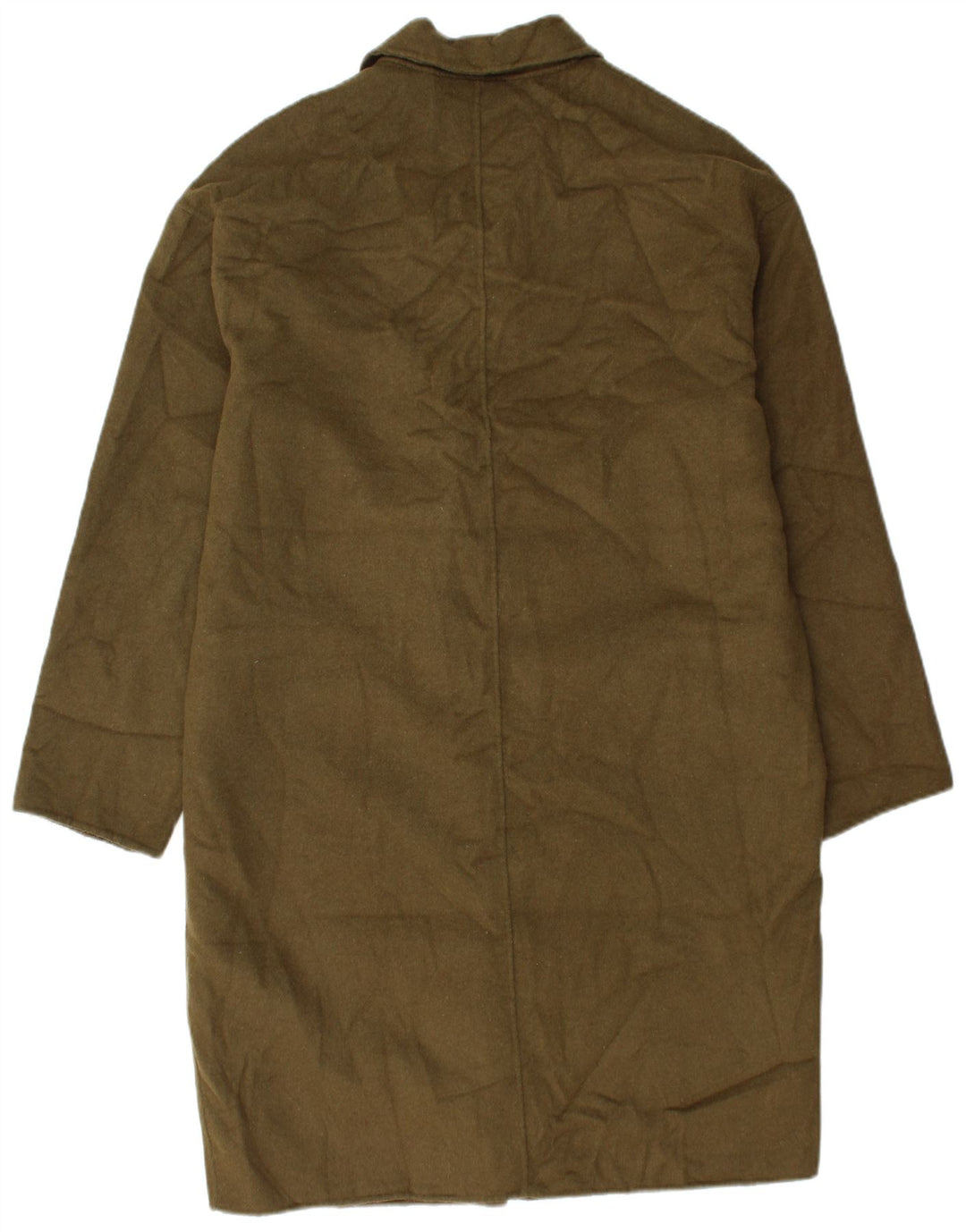 Damski płaszcz oversize Zara UK 16, duża wełna khaki