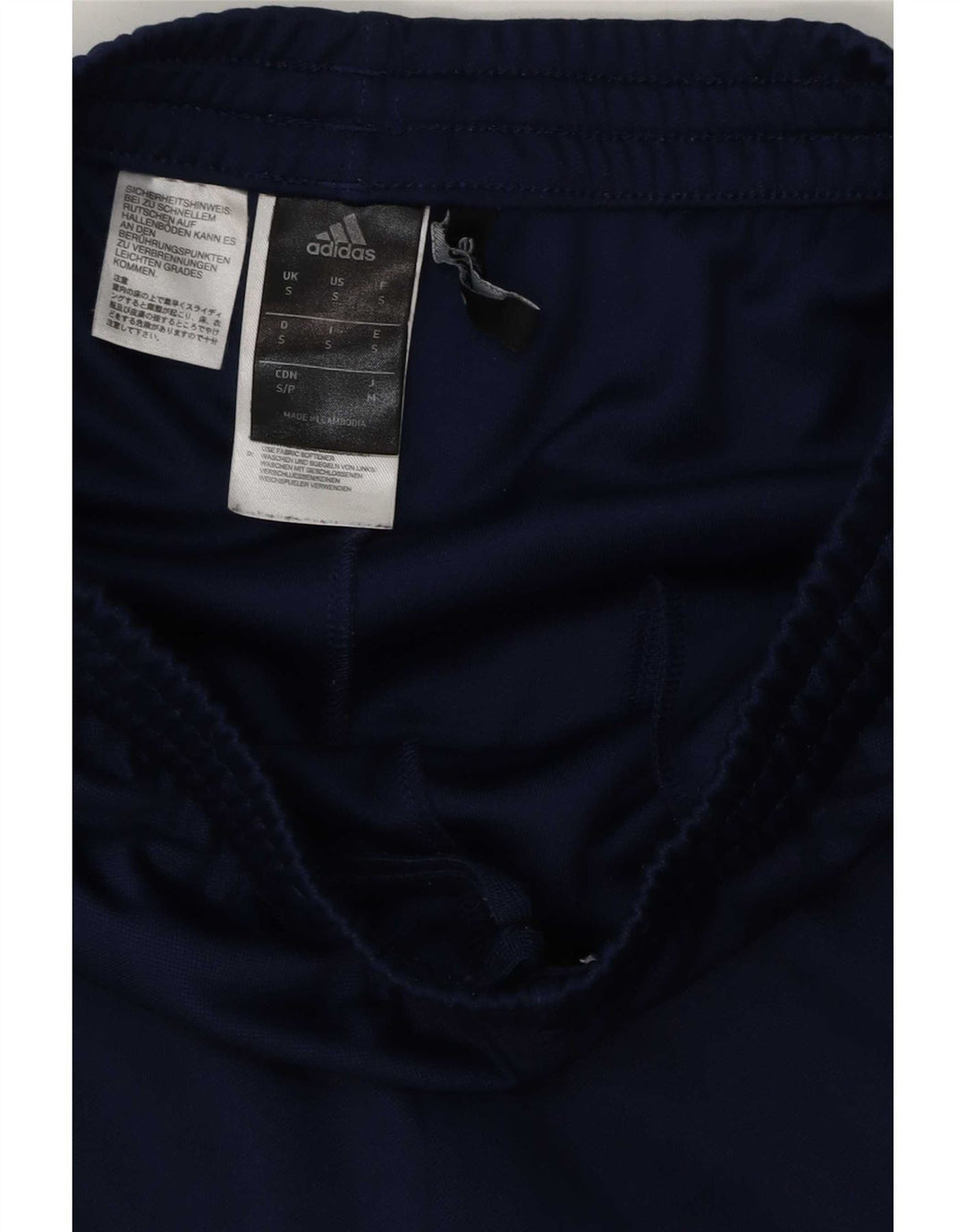 Męskie spodnie dresowe Adidas Climalite, małe, granatowe, z poliestru