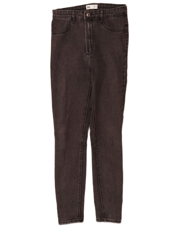 Damskie jeansy skinny Zara EU 38 Small W28 L29 Szara bawełna
