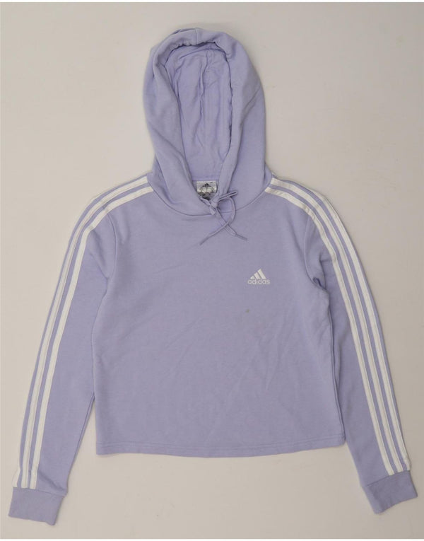Damska bluza z kapturem Adidas UK 8/10 Mała fioletowa bawełna