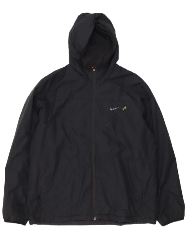 Męska kurtka dresowa z kapturem i kapturem Nike UK 46/48 XL Czarny poliester
