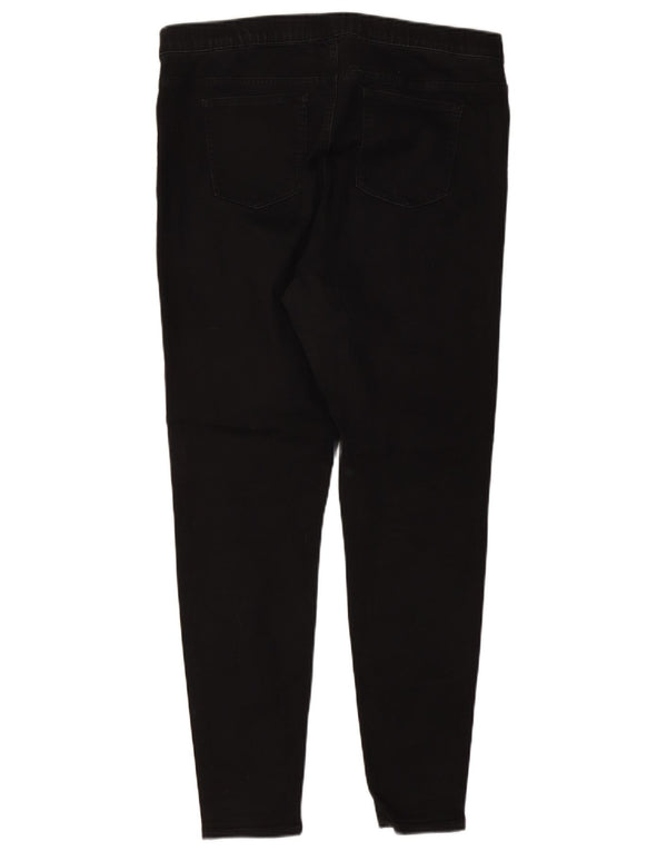 Marks & Spencer Damskie jeansy Jegging UK 18 XL W36 L29 Czarna bawełna