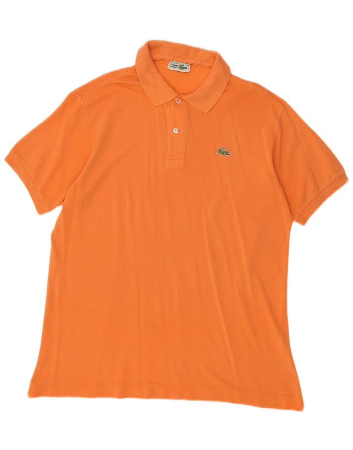 Męska koszulka polo LACOSTE, rozmiar 5, duża, pomarańczowa, bawełniana
