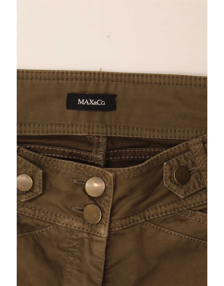 Max&Co. Damskie spodnie typu bootcut W32 L32 Khaki
