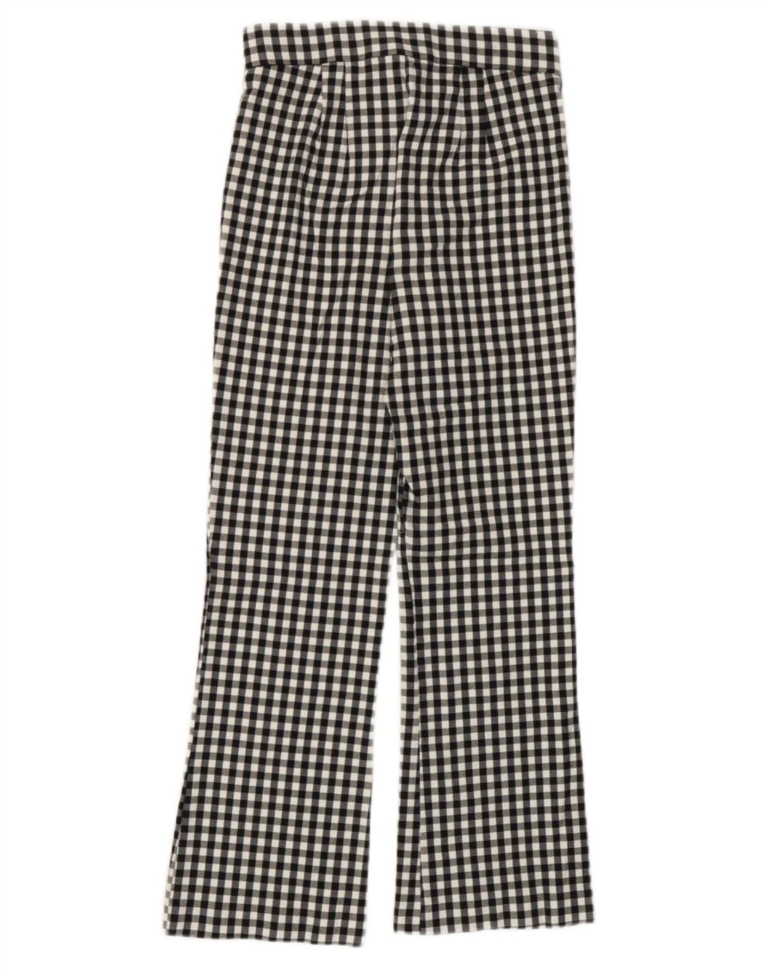 Spodnie damskie Zara Bootcut, małe, W26 L25, wiskoza, czarna kratka