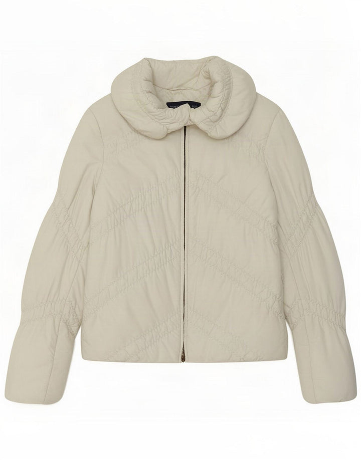 Trussardi Jeans Damska kurtka ocieplana IT 40 Small White Poliester