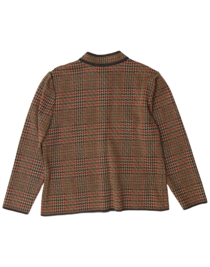 Damska marynarka STIZZOLI zapinana na 6 guzików IT 48 XL, brązowa pepitka