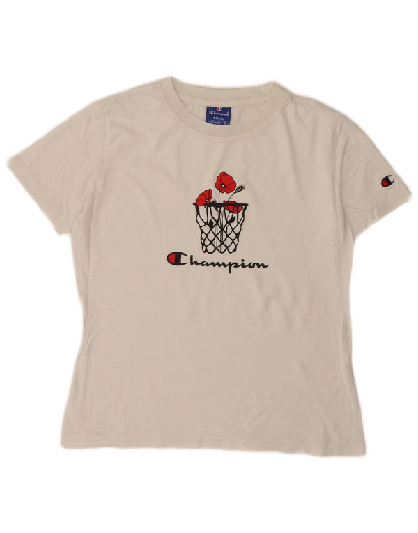 Damska koszulka graficzna Champion Top UK 10 Small White