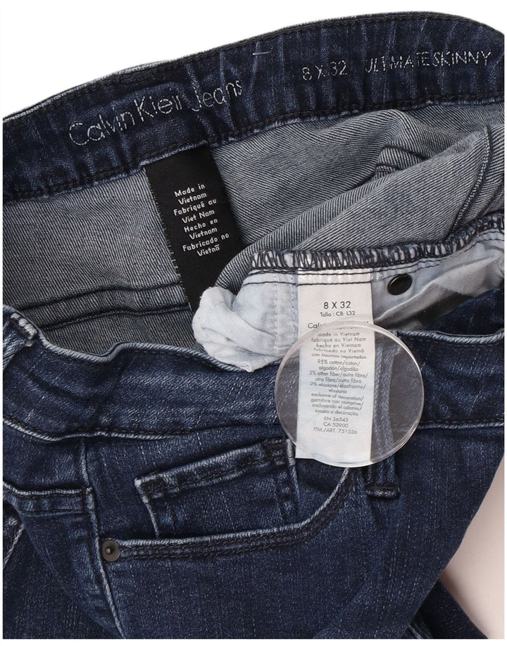 Damskie dżinsy Calvin Klein US 8 Medium W32 L32 Niebieskie bawełniane