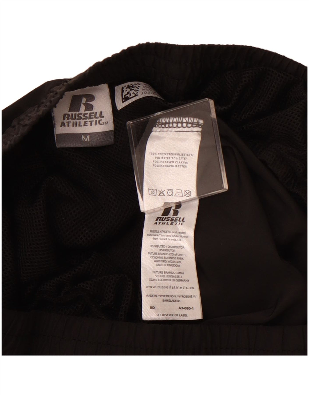 Męskie spodenki sportowe RUSSELL ATHLETIC, średni czarny poliester