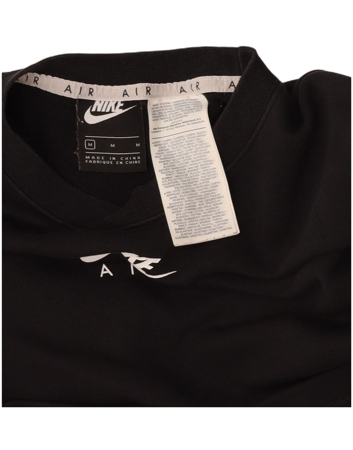 Damska bluza oversize NIKE Crop UK 14, średnia czarna sportowa