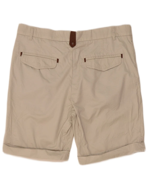 Męskie spodenki na co dzień Zara EU 42 Large W32 Beżowa bawełna