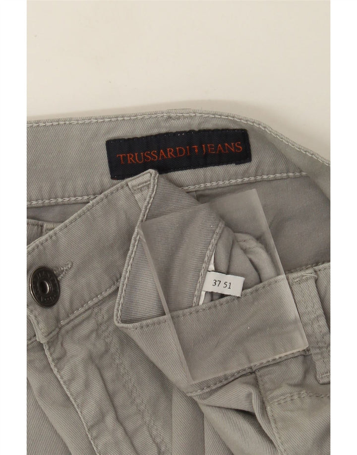 Damskie spodnie typu slim casual Trussardi W37 L31 szare