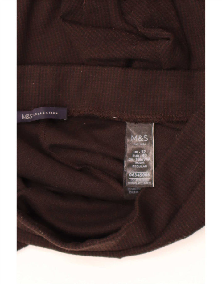 Damskie legginsy Marks & Spencer UK 12, średni brązowy poliester