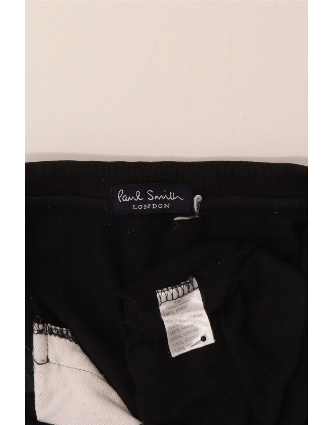Męska koszulka polo Paul Smith, duża, czarna, bawełniana