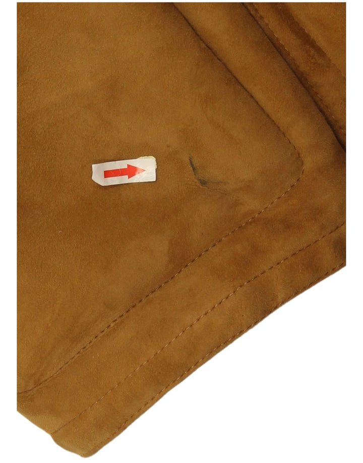 Vintage męska kurtka shearling IT 52 XL brązowa
