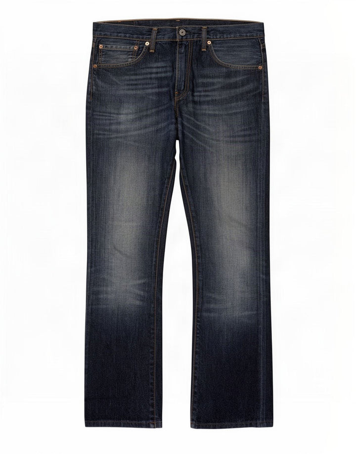 Męskie jeansy Levi's 527 Bootcut W34 L31 Granatowa bawełna