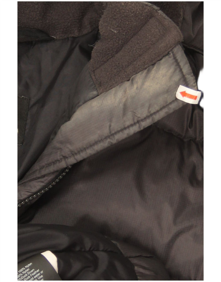 Damski płaszcz z kapturem, oversize, wyściełany Helly Hansen UK 10, mały, czarny nylon