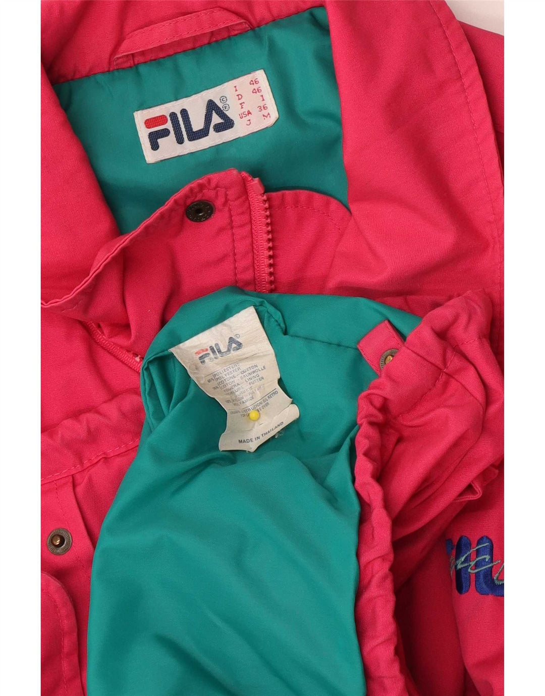 Damska kurtka wiatrówka Fila IT 46 Small Pink Polyester
