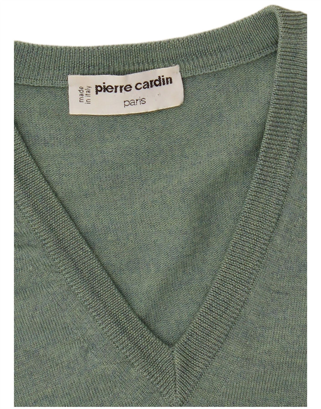 Męski sweter Pierre Cardin z dekoltem w kształcie litery V, średni zielony