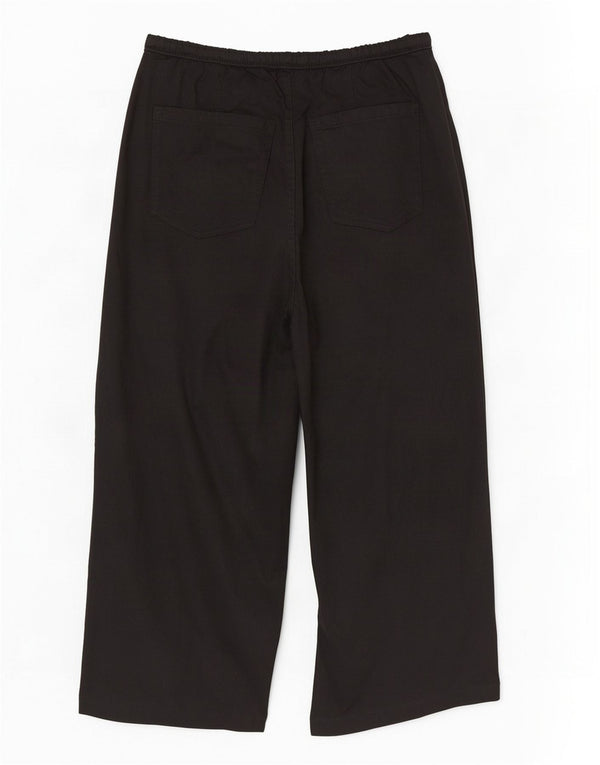 Marks & Spencer Damskie spodnie z wysokim stanem UK 14 Large W32 L24 Black