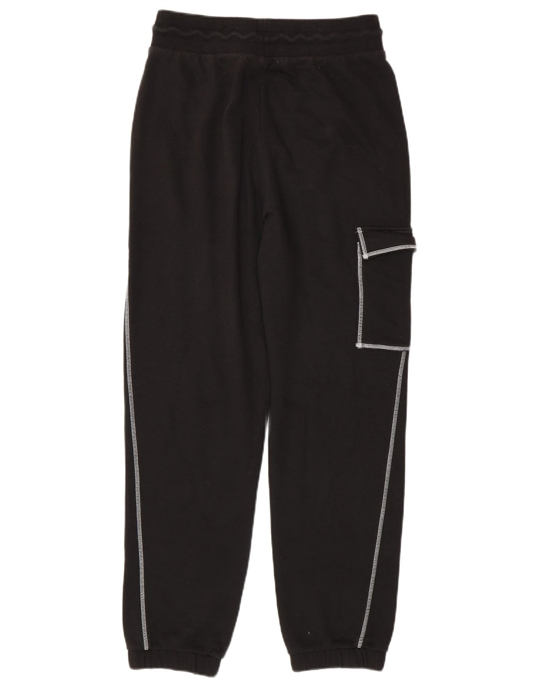 Damskie spodnie dresowe Puma Cargo Joggers, małe, czarne, bawełniane