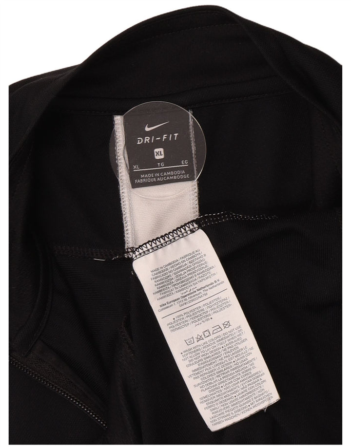 Męska kurtka dresowa Nike Dri Fit XL, czarny, poliester z blokami kolorów