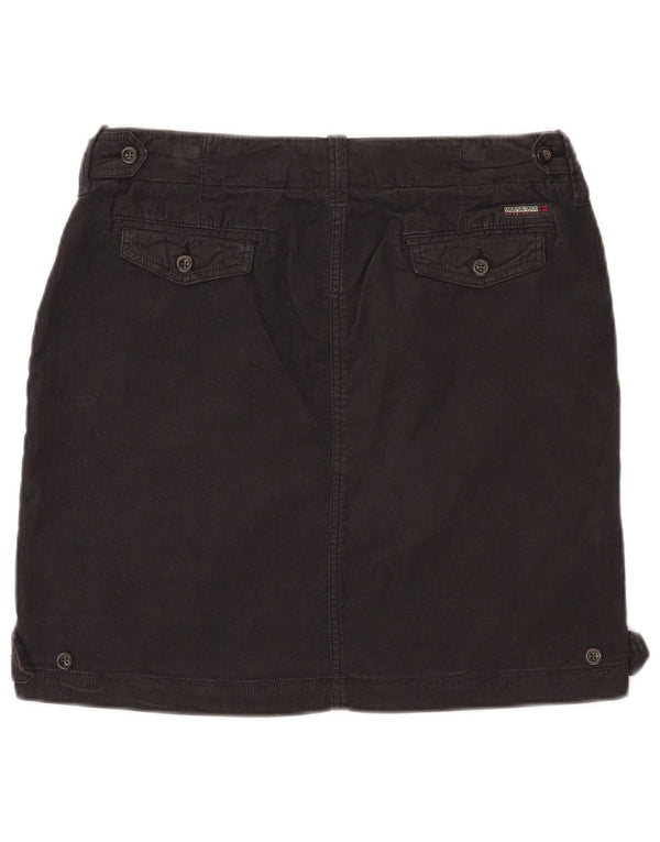 Damska spódnica sztruksowa NAPAPIJRI Geographic IT 44 Medium W32 Czarna bawełna