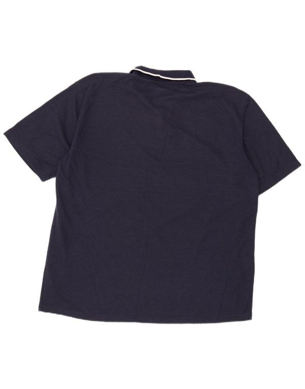 Męska koszulka polo Umbro 2XL granatowa, poliestrowa