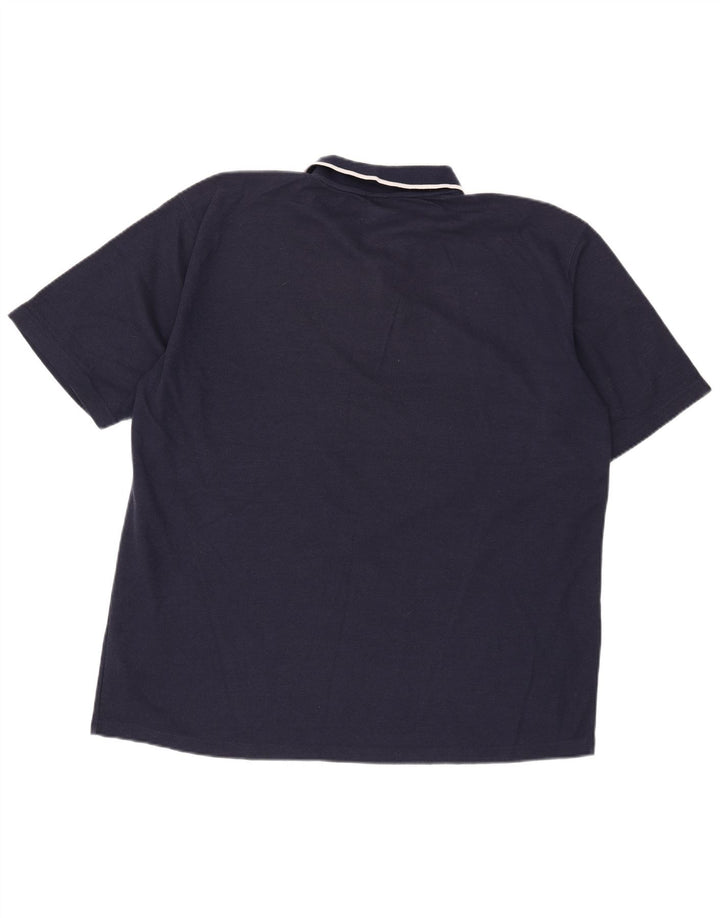 Męska koszulka polo Umbro 2XL granatowa, poliestrowa