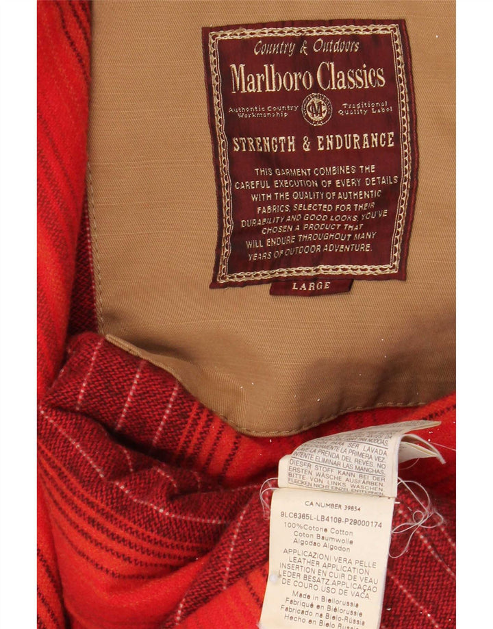 Zamszowa kurtka męska Marlboro Classics UK 40, duża brązowa skóra