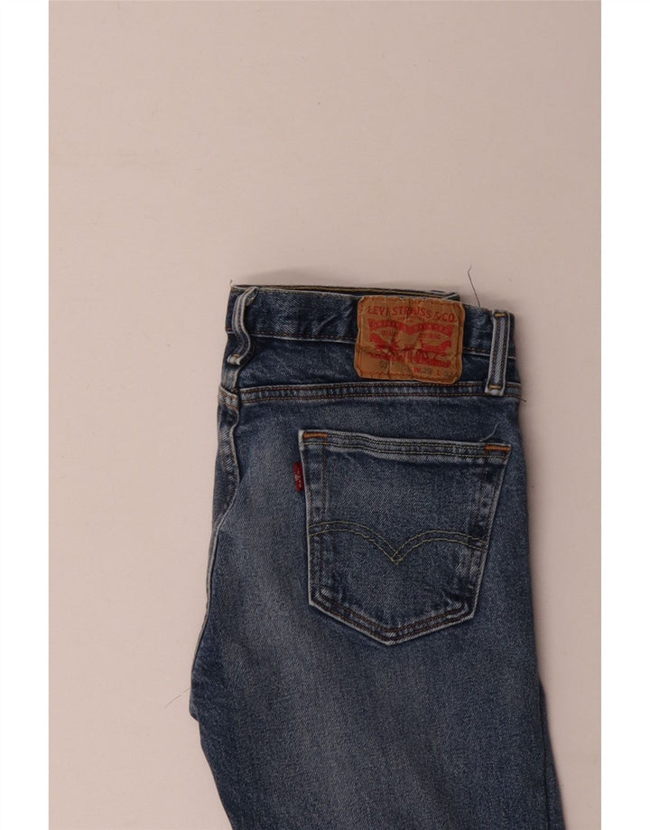 Damskie jeansy Levi's 511 w trudnej sytuacji W29 L32 Niebieska bawełna