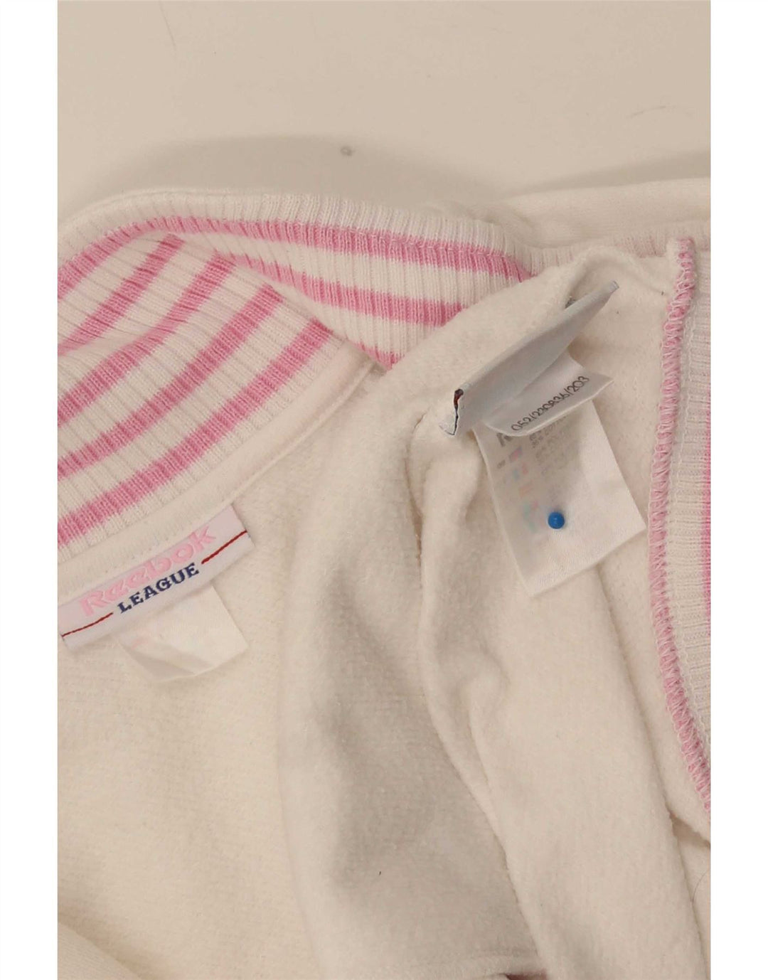 Damska kurtka dresowa Reebok Oversize UK 10 w małe białe paski