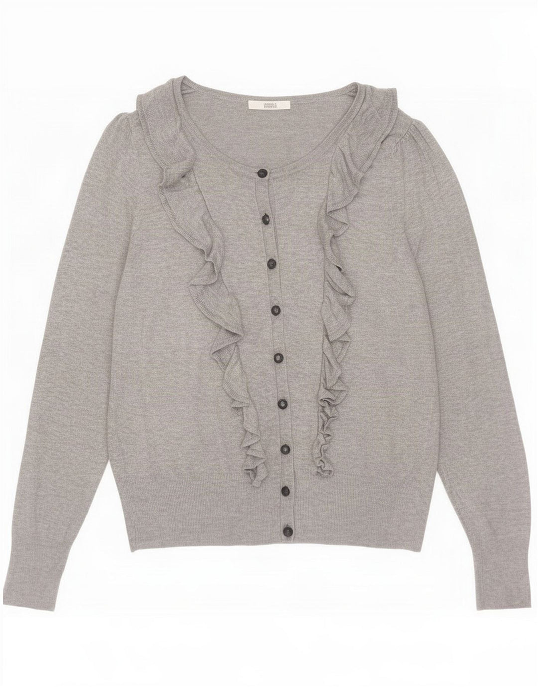 Damski sweter rozpinany Marks & Spencer UK 14 Średni szary nakrapiany