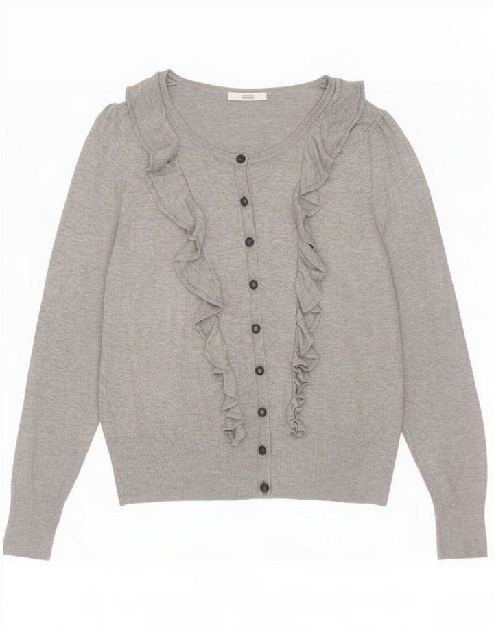 Damski sweter rozpinany Marks & Spencer UK 14 Średni szary nakrapiany