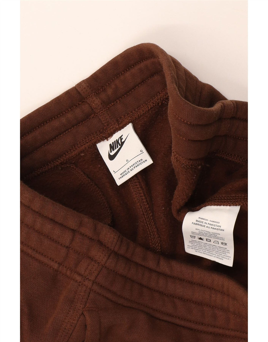 Męskie spodnie dresowe Nike, duże, brązowe, bawełniane