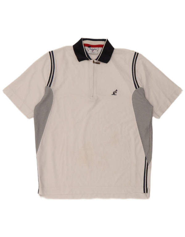 Męska koszulka polo AUSTRALIAN L'ALPINA IT 46 Small White Colorblock