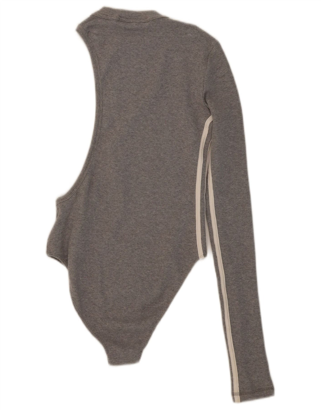 Damskie body Adidas na jedno ramię UK 10, małe, szare, bawełniane