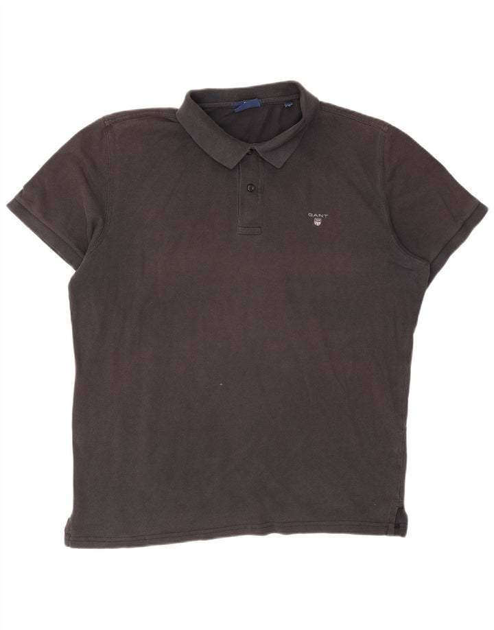 Męska koszulka polo Regular Gant XL, szara, bawełniana