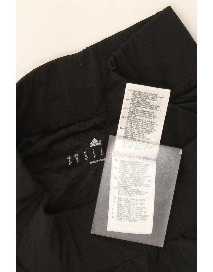 Damskie spodenki sportowe Adidas UK 10, małe, czarne, poliestrowe