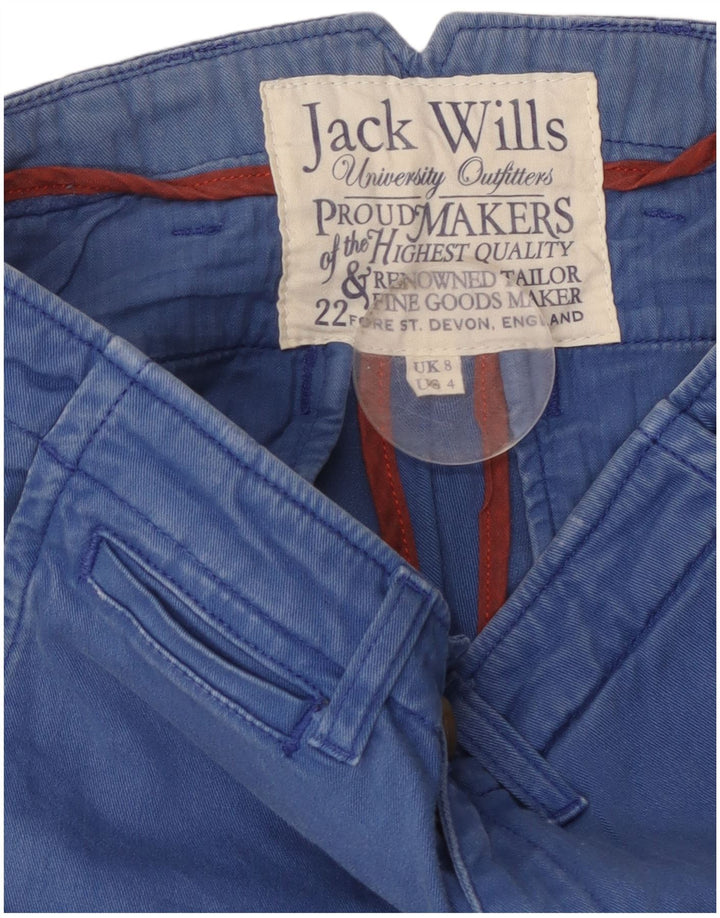 Spodnie damskie JACK WILLS Slim Chino UK 8 Small W28 L29 Niebieskie
