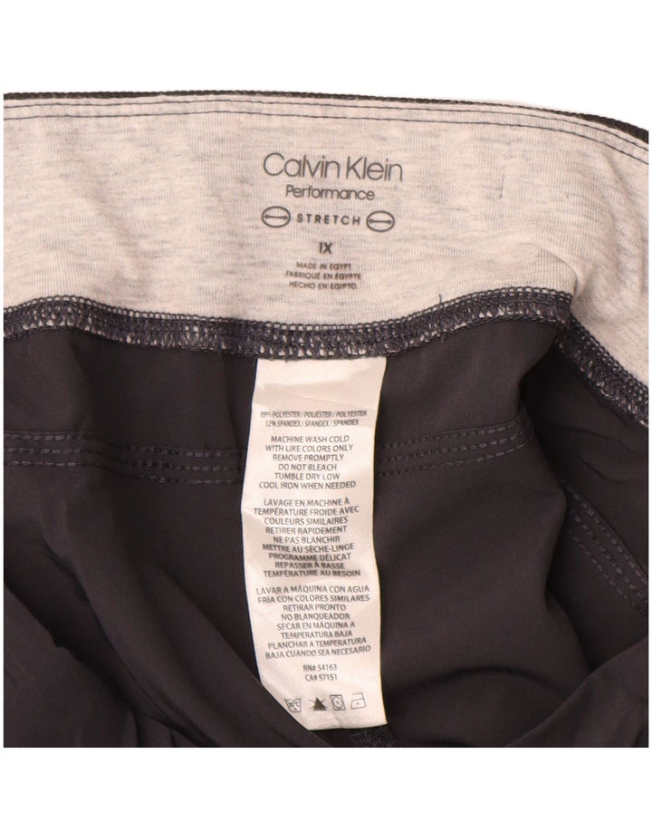 Damskie spodnie dresowe Calvin Klein Capri UK 18 XL Szary poliester